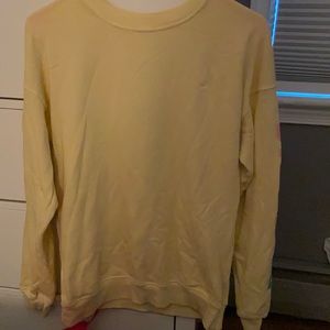 Billabong yellow crew neck size M